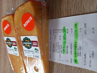 bij de albert heijn 1kopen+1gratis