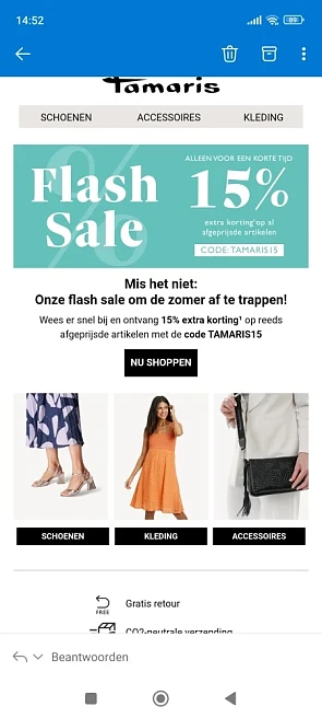Flash sale