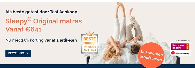 Top deals Matrassen bij Sleepy