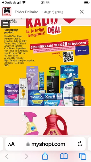 Je krijgt iets gratis bij Delhaize 😍