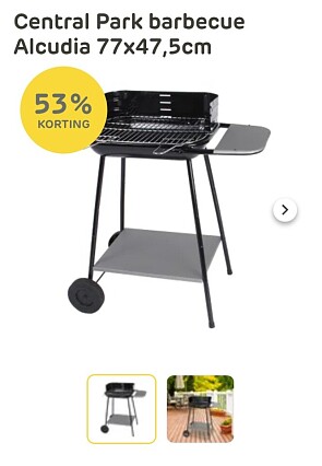 Barbecue voor €29,99