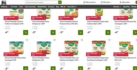 Olvarit 2e aan -50% bij Delhaize - enkel online