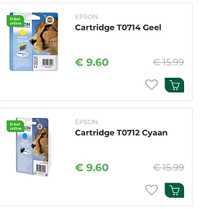 Ava koopje cartridge T0714 en T0712