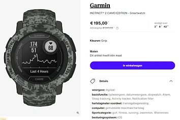 Smartwatches Garmin aan promoprijzen