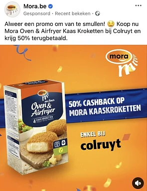 Mora kaaskroketten 50% cashback