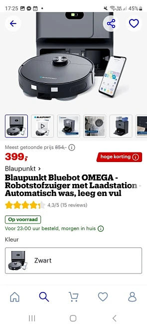 Robot stofzuiger Blaupunkt