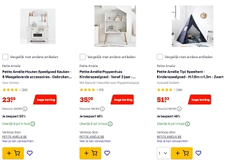 Korting tot -50% op selectie Petite Amelie bij Bol