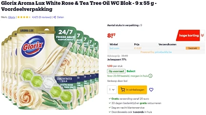 Glorix Aroma Lux White Rose & Tea Tree Oil voor maar €1/stuk