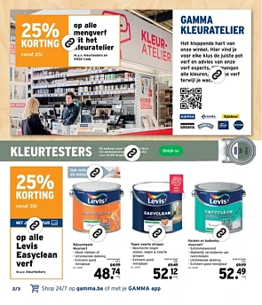 Heel veel verf en beits met 25% korting