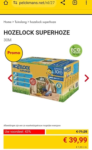 Uitrekbare tuinslang