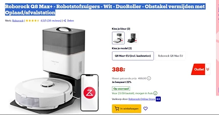 Roborock met laadstation -22%