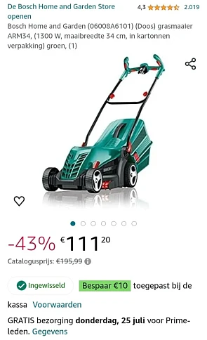 Bosch ARM 34 grasmaaier