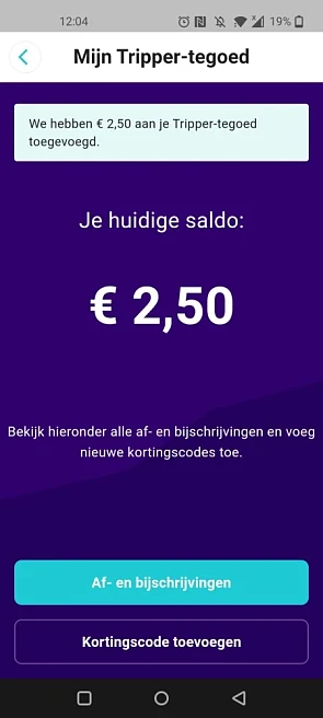 € 2,50 korting op een deal naar keuze