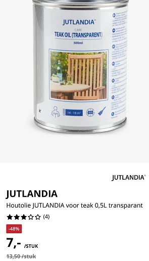 Houtolie jysk