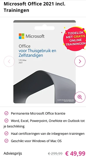 Microsoft Office 2021 incl. Trainingen