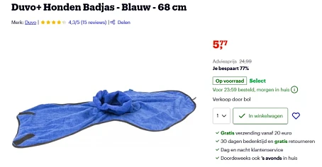 honden badjas