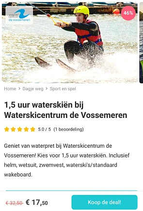 Waterskiën vossemeren