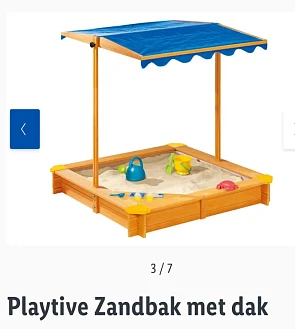 Playtive Zandbak met dak