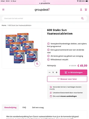 Vaatwastabletten