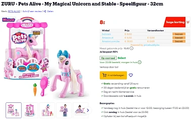 ZURU - Pets Alive, My Magical Unicorn & Stable 🦄 Speelfiguur €8 bij Bol