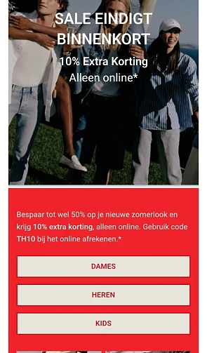 10% extra op solden Tommy Hilfiger