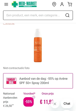 Avène SPF 50+ Spray 200ml
