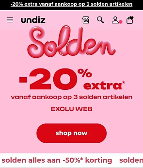 20% extra bovenop 50% solden