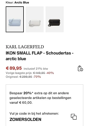 KARL LAGERFELD schoudertas