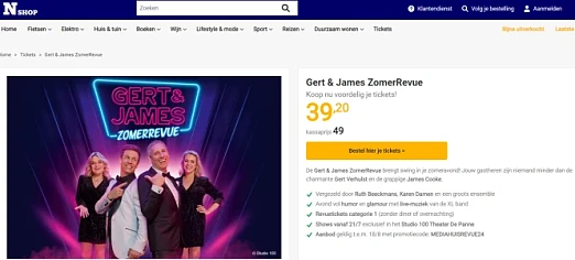 -20% Gert & James ZomerRevue @Nieuwsbladshop