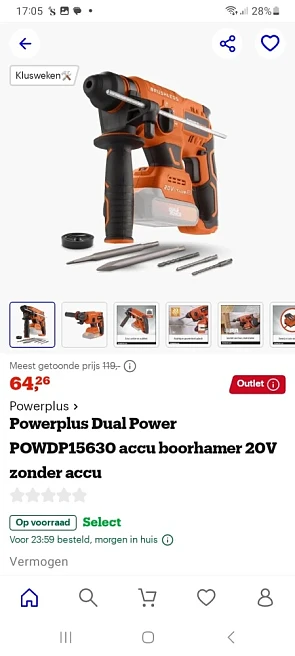 Powerplus boorhamer