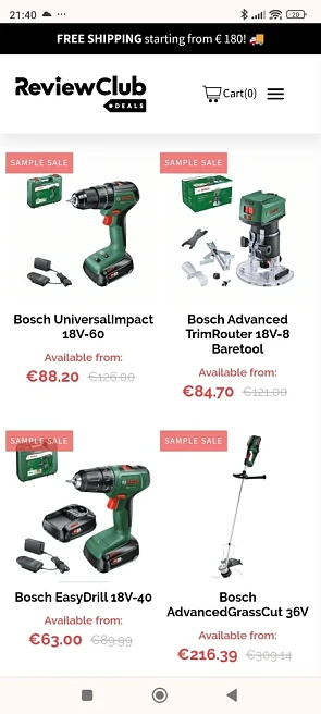 Bosch tuin- en boormachines in korting