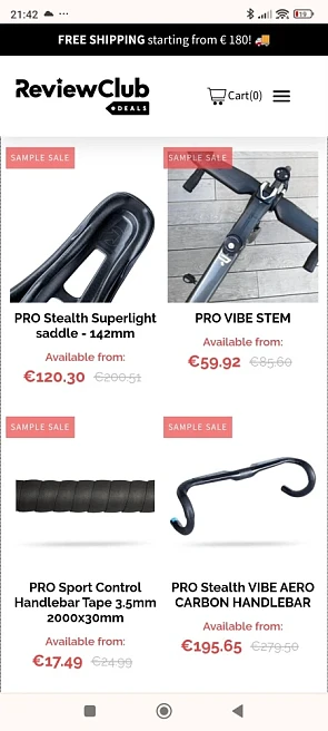 Sportartikelen aan hoge korting