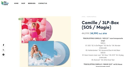 Camille 💝 3LP-Box (SOS / Magie) bij Bol