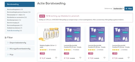 -15% op Medela & Lansinoh bij Dreambaby 👶