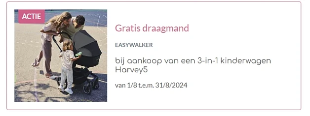 Gratis draagmand b.a.v. 3-in-1 kinderwagen Harvey5 EasyWalker 👶 Dreambaby