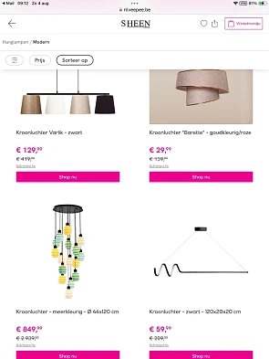 Lampen Sheen
