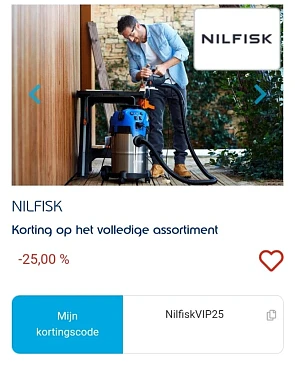 25% op het volledige assortiment