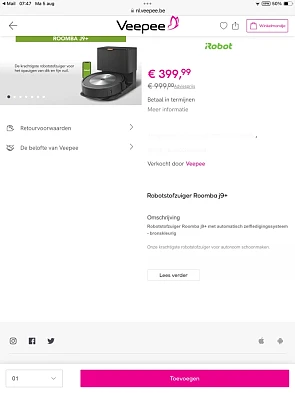 Robotstofzuiger Roomba