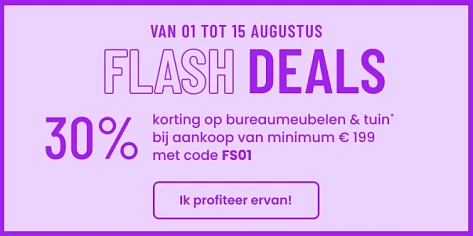 -30% op bureaumeubelen en tuin bij La Redoute