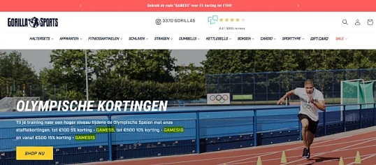 Tot -15% bij Gorillasports.nl