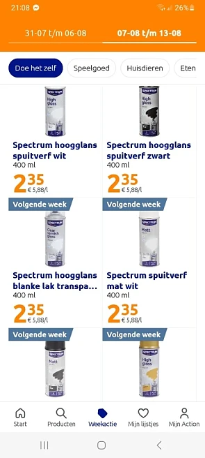 Spectrum spuitverf