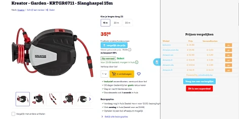 Kreator Slanghaspel 15m