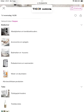 Toilet en bad accessoires