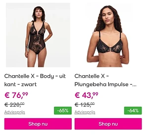Chantelle tot 75% korting