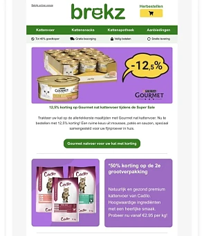 Gourmet nat kattenvoer