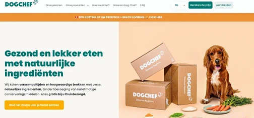 30% korting op Dog Chef proefbox 🐶