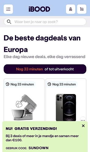 Ibood geen verzendkosten