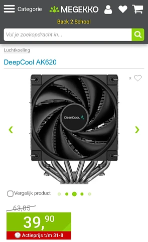 DeepCool AK620 processorkoeling