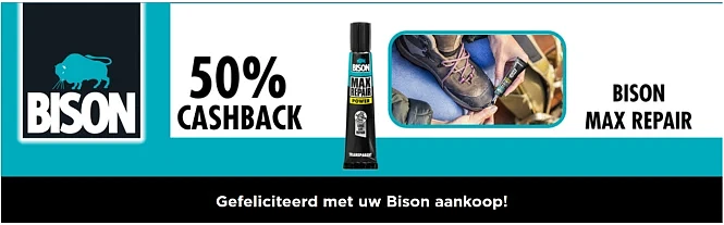 Bison 50% Cashback MAX REPAIR