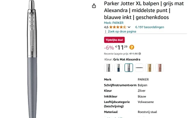 parker pen bij amazon be
